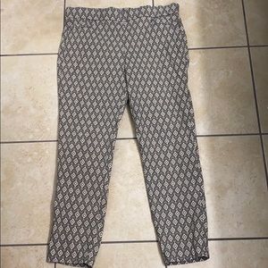 Geometric print stretchy dress pants size 16